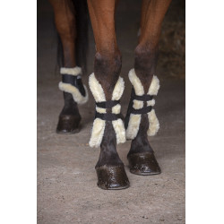 Fesselkopfgamaschen Norton XTR Kunstfell Schwarz