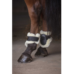 Fesselkopfgamaschen Norton XTR Kunstfell Schwarz