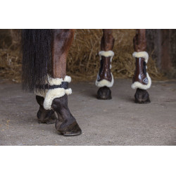 Norton XTR Gamaschen Kunstlammfell Braun