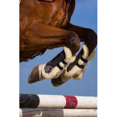 Norton XTR Gamaschen Kunstlammfell Braun