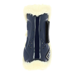 Norton XTR Gamaschen Kunstlammfell Marineblau