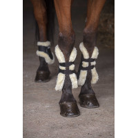 Norton XTR Gamaschen Kunstlammfell Schwarz