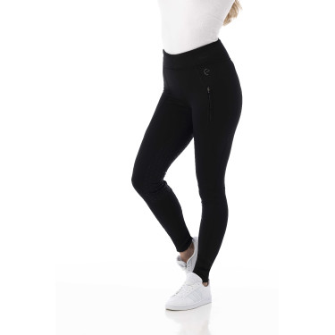 Softshell-Hose Equithème Dolomyt mit Silikonbesatz Schwarz