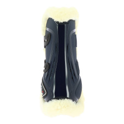 Norton XTR Gamaschen mit synthetischem Lammfell und Knöpfen Marineblau