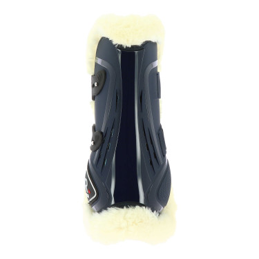Norton XTR Gamaschen mit synthetischem Lammfell und Knöpfen Marineblau