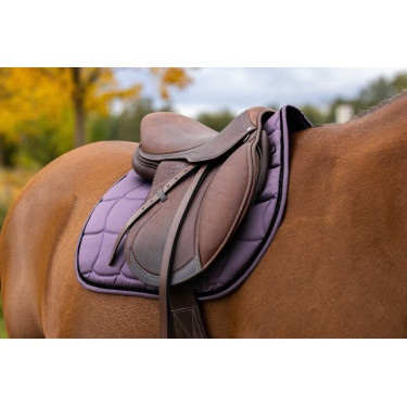 Satteldecke Equithème Satin Pflaume Lila