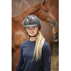 Equithème Airy Reithelm Silber / Schwarz