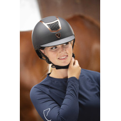 Equithème Airy Reithelm Roségold / Schwarz Rosa