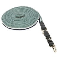 Arbeitslonge Norton gepolstert/Leder Blau / Weiß / Grau