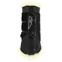 Geschlossene Gamaschen Norton XTR synthetisches Lammfell Schwarz