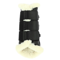 Geschlossene Gamaschen Norton XTR synthetisches Lammfell Schwarz