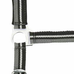 Halfter + Führstrick Norton Brillant Schwarz / Grau / Silber