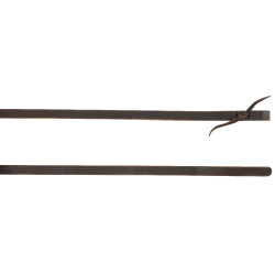 Westride Zügel by Franck Perret mit Gewichten aus glattem Leder Schokolade Braun