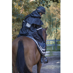 Equithème RiderCoat Regenmantel Schwarz Equithème RiderCoat Regenmantel Schwarz