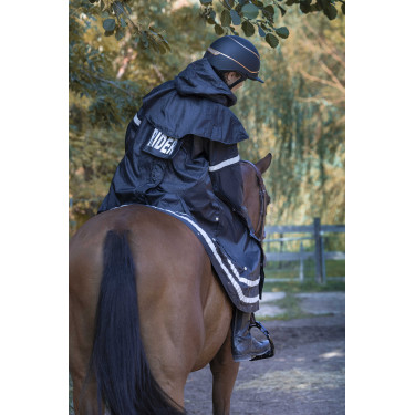 Equithème RiderCoat Regenmantel Schwarz Equithème RiderCoat Regenmantel Schwarz