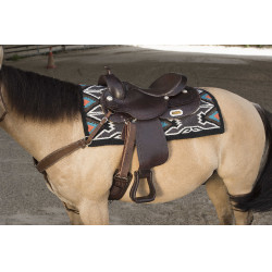 Westride-Sattel von Franck Perret Arvada Schokolade Braun