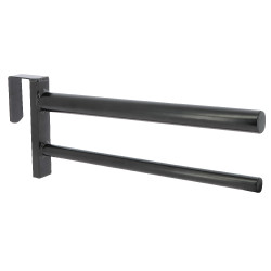 Sattelhalter und abnehmbare Hippotonic-Schabracke Schwarz