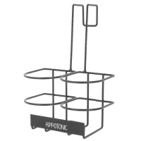 Flaschenhalter Hippotonic mit Haken Schwarz