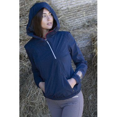 Regenjacke Equithème Eliza Marineblau