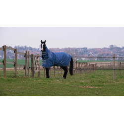 Halsabdeckung Equithème Tyrex 600D recycelt Marineblau