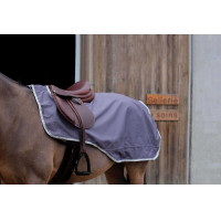 Abschwitzdecke Equithème Tyrex 1200D recycelt mit Fleece-Futter Maulwurf Braun