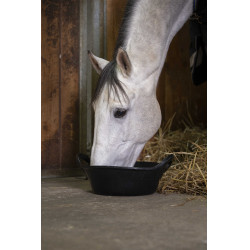 Flexibler Futtereimer 12L Hippotonic Schwarz