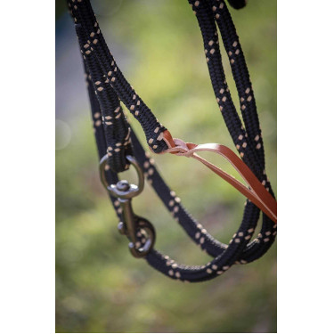 Longe Pénélope Ethologique Schwarz / Karamell Longe Pénélope Ethologique Schwarz / Karamell