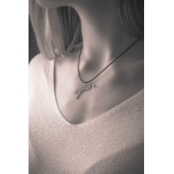 Pénélope Equestrian Halskette Silber