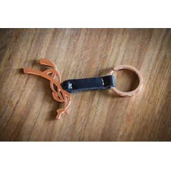 Schlüsselanhänger Pénélope Schwarz / Roségold