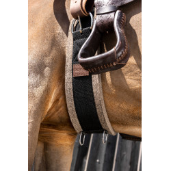 Westernsattelgurt Filz Schwarz