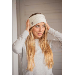 Stirnband Pénélope Mel Weiß Weiß Stirnband Pénélope Mel Weiß Weiß