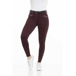 Hose Equithème Claudine Silikon-Vollbesatz Bordeaux