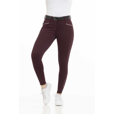 Hose Equithème Claudine Silikon-Vollbesatz Bordeaux