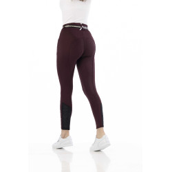 Hose Equithème Claudine Silikon-Vollbesatz Bordeaux