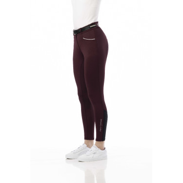 Hose Equithème Claudine Silikon-Vollbesatz Bordeaux