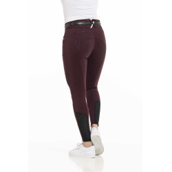 Hose Equithème Claudine Silikon-Vollbesatz Bordeaux