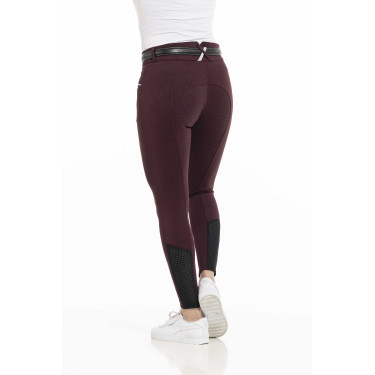 Hose Equithème Claudine Silikon-Vollbesatz Bordeaux