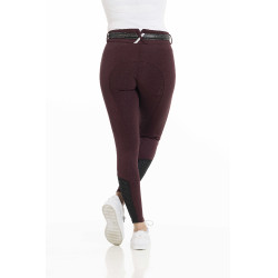 Hose Equithème Claudine Silikon-Vollbesatz Bordeaux