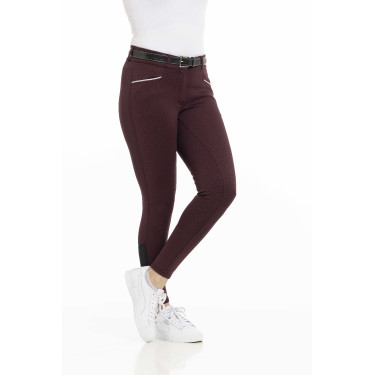 Hose Equithème Claudine Silikon-Vollbesatz Bordeaux