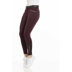 Hose Equithème Claudine Silikon-Vollbesatz Bordeaux