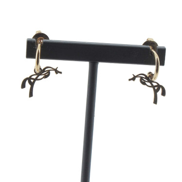 Kreolen-Ohrringe Pénélope Léonie Goldfarben