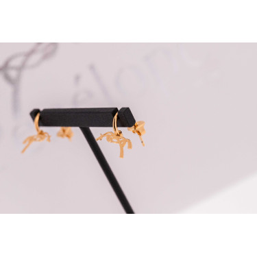 Kreolen-Ohrringe Pénélope Léonie Goldfarben