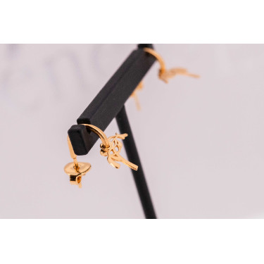 Kreolen-Ohrringe Pénélope Léonie Goldfarben