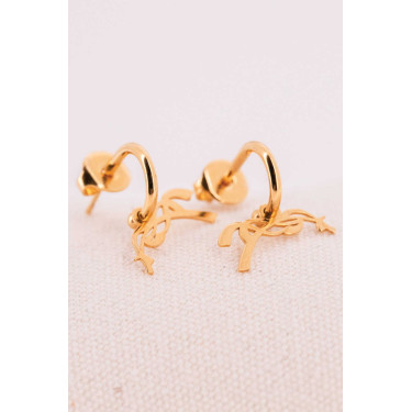 Kreolen-Ohrringe Pénélope Léonie Goldfarben