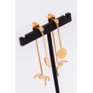 Ohrringe Pénélope Yuna Goldfarben