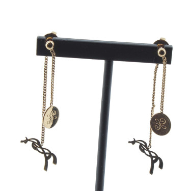 Ohrringe Pénélope Yuna Goldfarben