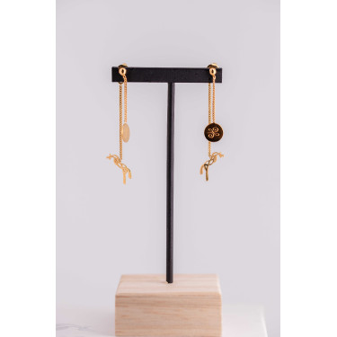 Ohrringe Pénélope Yuna Goldfarben