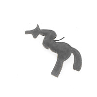 Pferdespielzeug Pénélope Schwarz Grau