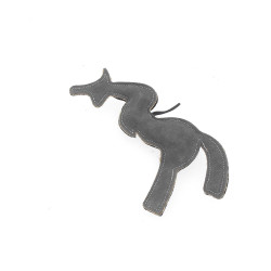 Pferdespielzeug Pénélope Schwarz Grau