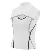 Ärmelloses Polo Equithème Puebla Weiß / Grau Weiß Ärmelloses Polo Equithème Puebla Weiß / Grau Weiß